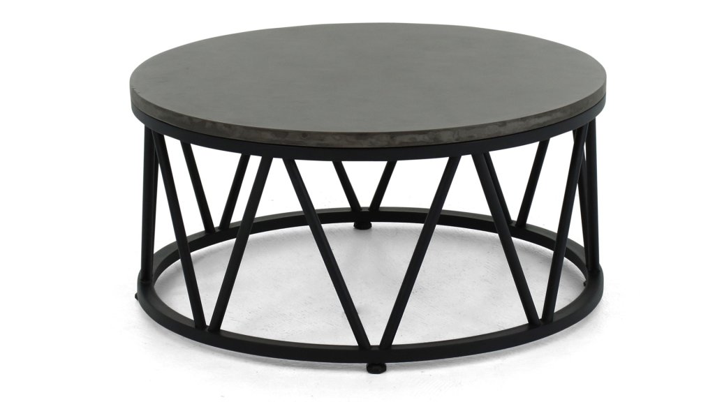 applebee menton loungegruppe black frame silk rope kaffeetisch groot 70cm