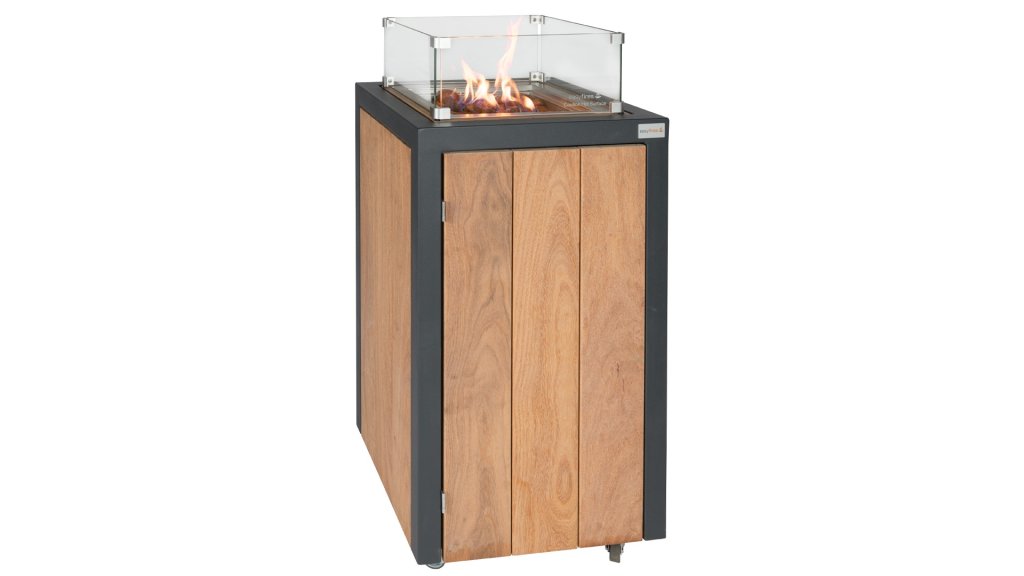 Easyfires Column Feuersäule Quadratisch Anthrazit