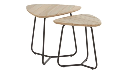 4seasonsoutdoor axel 3-Eck Kaffeetisch Set 