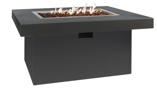 easyfires aluminium vuurtafel milano rechthoek antraciet