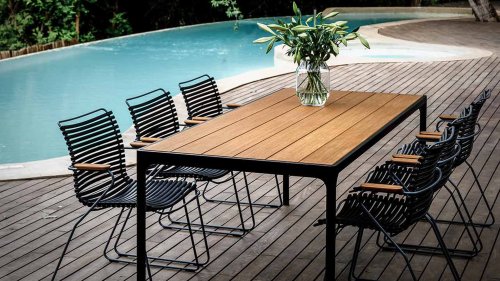 houe click black with four table